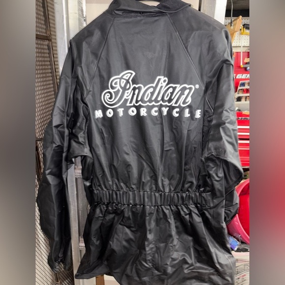Authentic Indian Motorcycle Rain Resistance Suit Pants Jacket New Size M - Picture 7 of 8